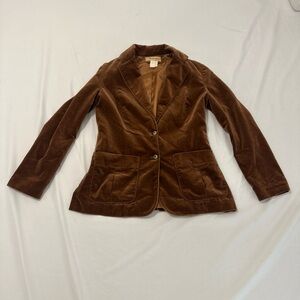 Women’s Vintage 70’s Bronson Brown Velvet Blazer Size 9-10 Work Wear
